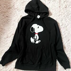 Peanuts Snoopy Embroidered Cozy Kidcore Good Grief Loungewear Nostalgic Hoodie
